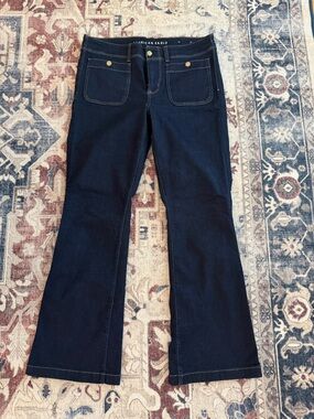 American Eagle dark wash kick bootcut denim